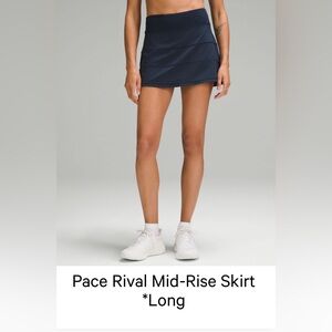 Pace Rival Mid-Rise Skirt - Navy